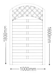 Neris Modern Gate Keighley Timber