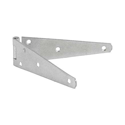 Pair of Medium Strap Tee Hinges - Zinc Keighley Timber